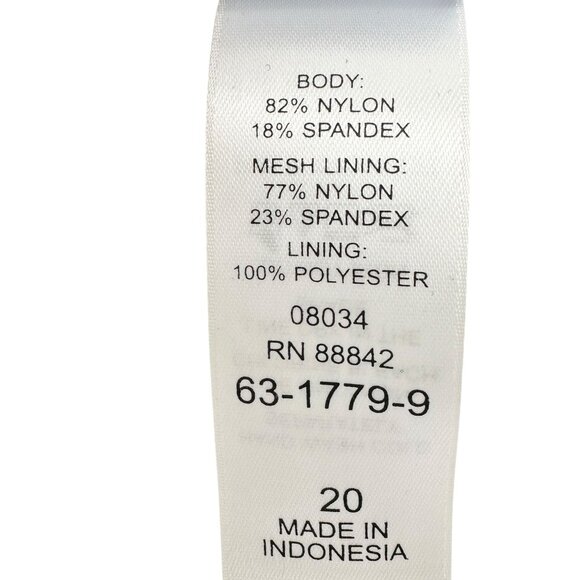 Swimsuits For All Womens Size 20 One-Piece Swimsuit Black Halter Swimwear NWT - Picture 7 of 8